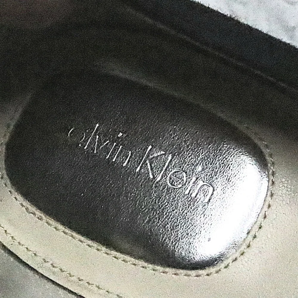 BLACK WEDGES 8.5 Calvin Klein Baylor Suede Classic Basic Office Dressy Work Shoe